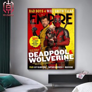 Dogpool Deadpool And Wolverine On The Lastest Cover Issue Of Empire Magazine Thursday May 9th 2024 Home Decor Poster Canvas