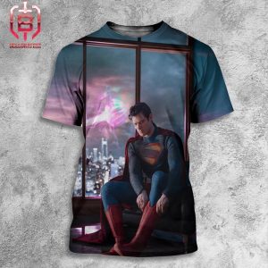First Look At David Corenswet As Superman In Superman Legacy All Over Print Shirt