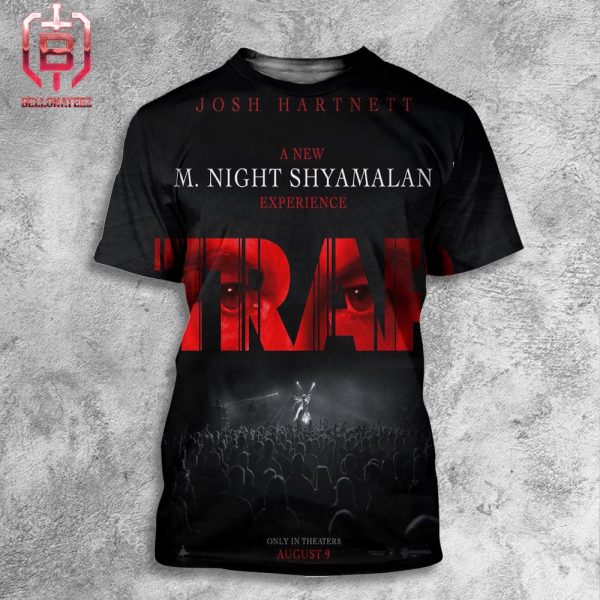 First Poster For M. Night Shyamalan’s Trap In Theaters On August 9 All Over Print Shirt