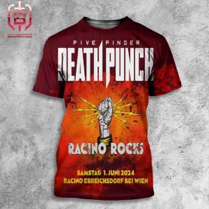 Five Finger Death Punch Coming To Racino Rocks In Austria With Metallica On June 1st 2024 All Over Print Shirt