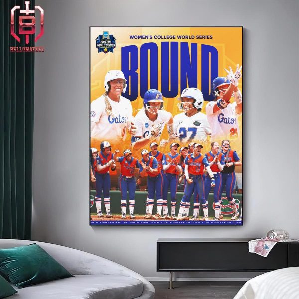 Florida Gators Softball 2024 Women’s College World Series Bound Okalahoma City Home Decor Poster Canvas