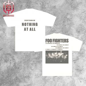 Foo Fighters Everything Or Nothing At All EU Tour 2024 Merchandise Limited Unisex T-Shirt