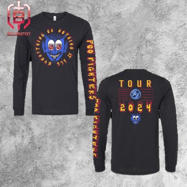 Foo Fighters Everything Or Nothing At All Tour 2024 Devil Long Sleeve Merchandise Unisex T-Shirt