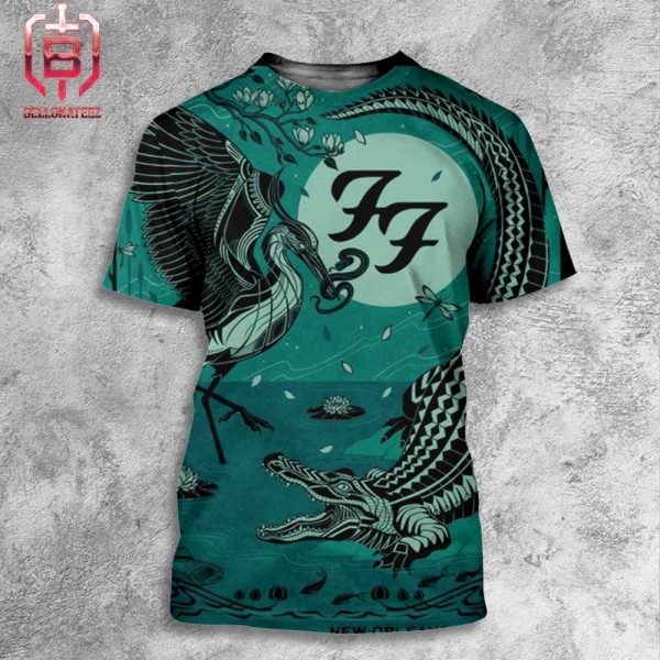 Foo Fighters Poster At New Orleans Lousiana On May 3rd 2024 Regular Prints Merchandise All Over Print Shirt