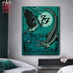 Foo Fighters Poster At New Orleans Lousiana On May 3rd 2024 Regular Prints Merchandise Home Decor Poster Canvas