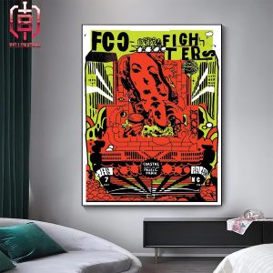 Foo Fighters Show At Coastal Credit Union Music Park In Releigh NC On May 7th 2024 Home Decor Poster Canvas