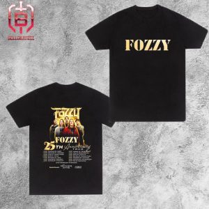 Fozzy Band Will Be Kicking Off 25-Year Anniversary Celebration With Their 25th Anniversary Tour In The USA Two Sides Unisex T-Shirt