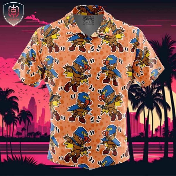 Geno Super Mario Bros Beach Wear Aloha Style For Men And Women Button Up Hawaiian Shirt