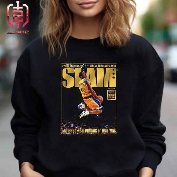 Gold Metal Best NBA Photos Of The 90s Kobe Bryant On The Slam Magazine Cover Unisex T-Shirt