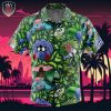 Grass Type Pokemon Pokemon Beach Wear Aloha Style For Men And Women Button Up Hawaiian Shirt