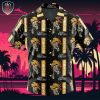 Green Pattern Saitama One Punch Man Beach Wear Aloha Style For Men And Women Button Up Hawaiian Shirt