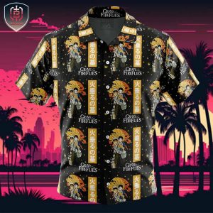 Grave of the Fireflies Studio Ghibli Beach Wear Aloha Style For Men And Women Button Up Hawaiian Shirt