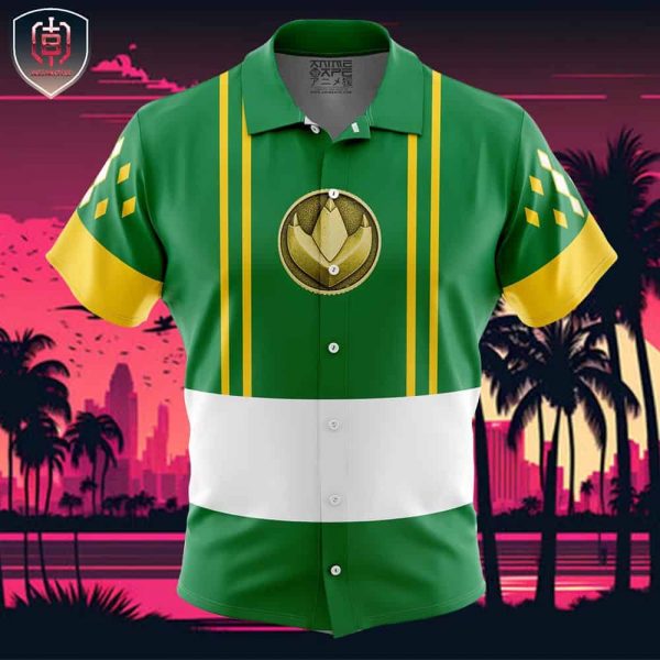 Green Ranger Ninjetti Mighty Morphin Power Rangers Beach Wear Aloha Style For Men And Women Button Up Hawaiian Shirt