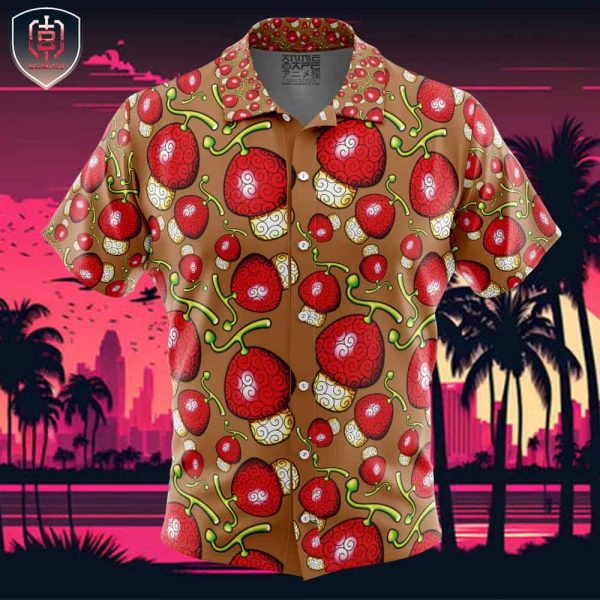 Hito Hito no Mi One Piece Beach Wear Aloha Style For Men And Women Button Up Hawaiian Shirt