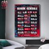 Los Angeles Rams Announced Their New Season NFL 2024 Schedule Home Decor Poster Canvas
