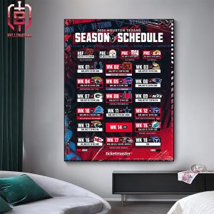 Houston Texans Announced Their New Season NFL 2024 Schedule Home Decor Poster Canvas