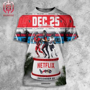 Houston Texans Will Face Baltimore Ravens At Home On Their Christmas Game In New Season NFL 2024 Live On Netflix All Over Print Shirt