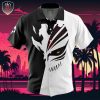 Ichigos Hollow Mask Bleach Beach Wear Aloha Style For Men And Women Button Up Hawaiian Shirt