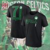 Jayson Tatum Black Boston Celtics 2024 NBA Finals Inbound Pass Name And Number Two Sides Unisex T-Shirt