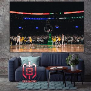 Jaylen Brown With Clutch Shot In Last Second Tie The Game For Celtics Eastern Conference Final NBA Playoffs 2023-2024 Home Decor Poster Canvas
