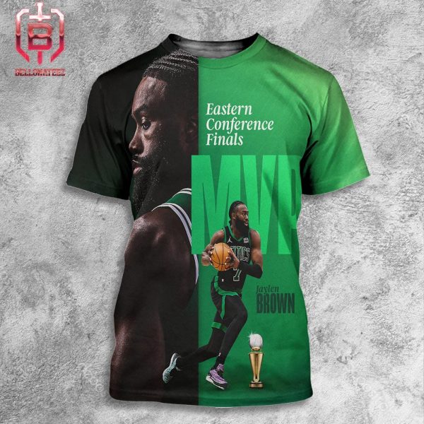 Jaylen Brown Won The Larry Bird ECF MVP The Second Time In Celtics History All Over Print Shirt