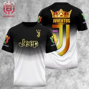 Juventus Champions Coppa Italia Frecciarossa 2023-24 15th Campioni Copa Italia 3D All Over Print Shirt