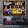 KIA-NBA Performance Awards Introducing The 2023-24 Kia All-NBA Second Team Home Decor Poster Canvas