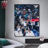 Anthony Edwards Fast Break Dunk In First Game Win Of Wolves Versus Mavericks WCF Finals NBA Playoffs 2023-2024 Home Decor Poster Canvas