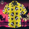 Kamina?s Great Flaming Skull Tengen Toppa Gurren Lagann Beach Wear Aloha Style For Men And Women Button Up Hawaiian Shirt