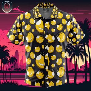 Koro-sensei Assassination Classroom Beach Wear Aloha Style For Men And Women Button Up Hawaiian Shirt