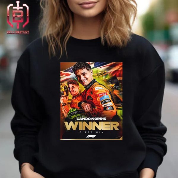 Lando Norris Wins The Miami Grand Pix 2024 Maiden Win For The Mc Laren F1 Driver Unisex T-Shirt