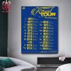 Los Angeles Rams Announced Their New Season NFL 2024 Schedule Home Decor Poster Canvas