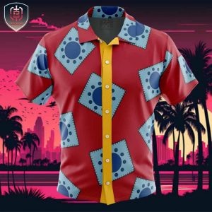 Luffys Wano Pattern One Piece Beach Wear Aloha Style For Men And Women Button Up Hawaiian Shirt