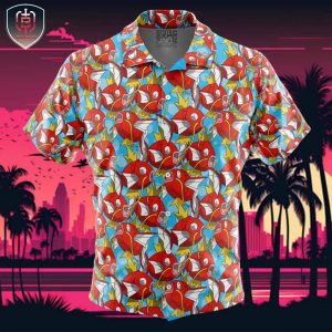 Magikarp Pokemon Beach Wear Aloha Style For Men And Women Button Up Hawaiian Shirt