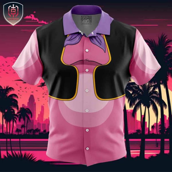 Majin Buu Dragon Ball Beach Wear Aloha Style For Men And Women Button Up Hawaiian Shirt