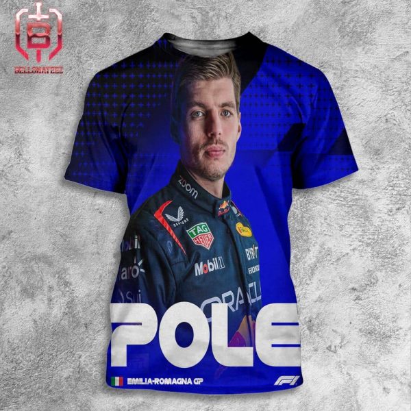 Max Verstappen Take Pole At Imola Emilia Romagna GP Formula 1 All Over Print Shirt