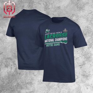 Men’s Champion Navy Notre Dame Fighting Irish 2024 NCAA Men’s Lacrosse National Champions Unisex T-Shirt
