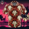 Menacing Aura Jojos Bizarre Adventure Beach Wear Aloha Style For Men And Women Button Up Hawaiian Shirt