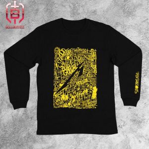 Metallica 72 Seasons Lyric Long Sleeve Sweatshirt Merchandise Limited Unisex T-Shirt