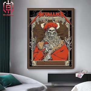 Metallica Limited Edition Show I-Days Poster At Ippodromo Snai La Maura In Milan Italy On 29 May 2024 Home Decor Poster Canvas