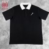 Xander Schauffele 2024 PGA Champions Descente Sponsors Black And White Polo Shirt