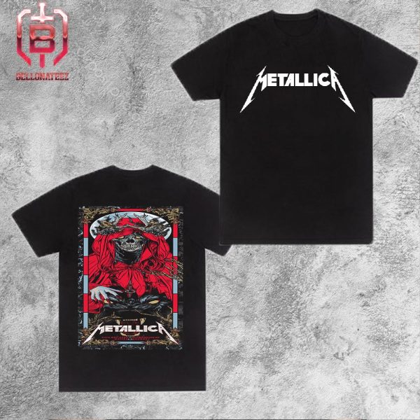Metallica M72 World Tour Poster At Olympiastadion In Munich Germany On 24th May 2024 Two Sides Unisex T-Shirt
