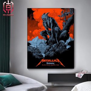 Metallica Since 1981 Poster At Olumpiastavion Munich Germany On May 24th And 26th 2024 Home Decor Poster Canvas