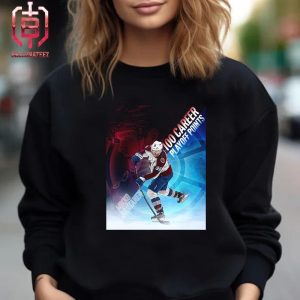 Mikko Rantanen Colorado Avalanche With His 100 Career NHL Playoff Points Unisex T-Shirt