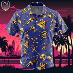 Millenium Items YuGiOh Beach Wear Aloha Style For Men And Women Button Up Hawaiian Shirt
