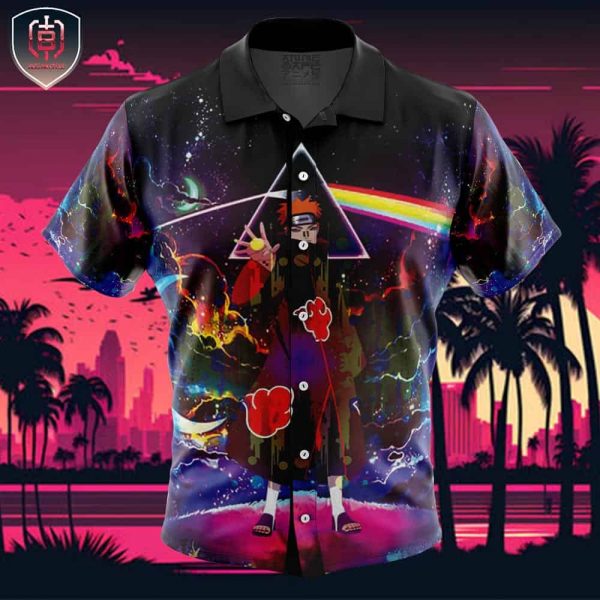 Naruto Akatsuki Astral Led Pain Beach Wear Aloha Style For Men And Women Button Up Hawaiian Shirt