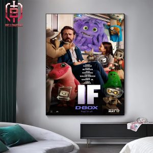 New D-Box Feel It All Poster For John Krasinski’s IF Releasing In Theaters This Friday Home Decor Poster Canvas
