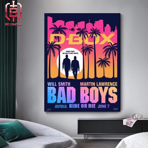 New D-Box Posters For Bad Boys Ride Or Die Releasing In Theaters On June 7 Home Decor Poster Canvas