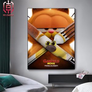 New Funny Poster Of The Garfield Movie Style Deadpool And Wolverine Home Decor Poster Canvas