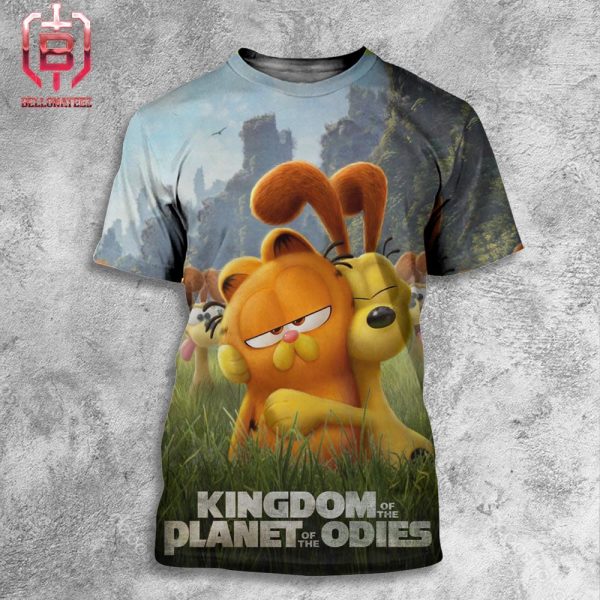 New Funny Poster Of The Garfield Movie Style Kingdom Of The Planet Of The Apes All Over Print Shirt